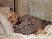 Sylvestro Lega Giuseppe Mazzini on his Death Bed Spain oil painting artist